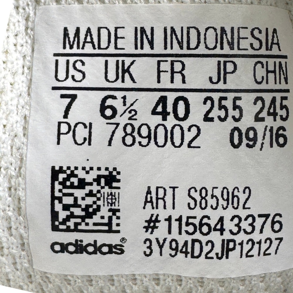 Adidas Pro Model Mid Sneakers Shell Toe Leather Men White Black Size 7 - Picture 13 of 15